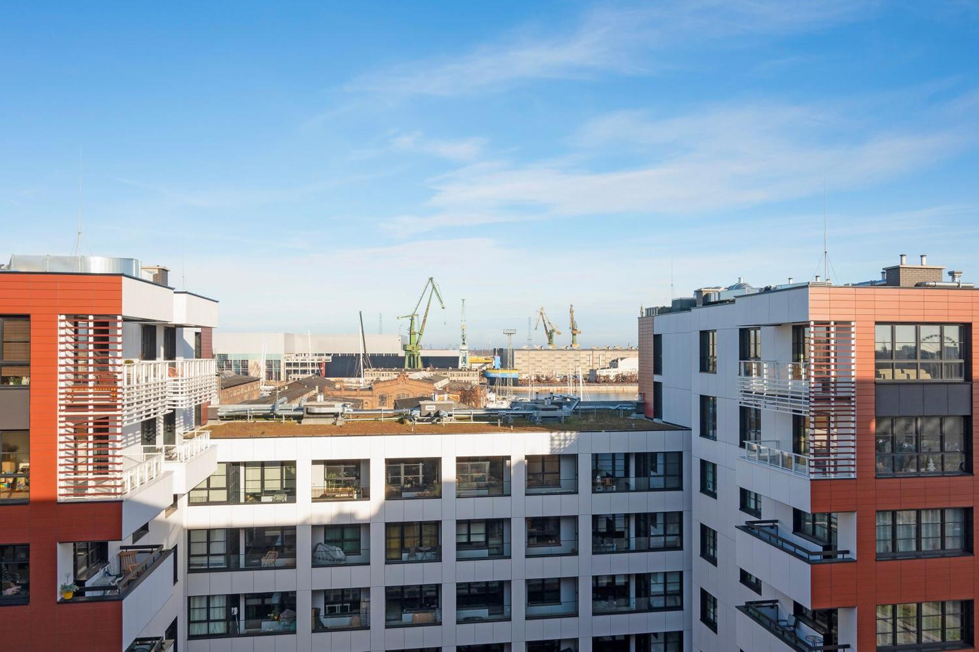 Doki Living - Foodhall & Parking By Downtown Apartments Gdansk Dış mekan fotoğraf